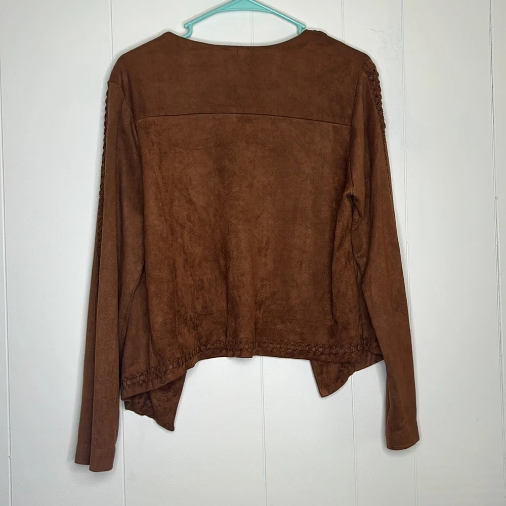 Gianni Bini Faux Suede Jacket / Cardigan